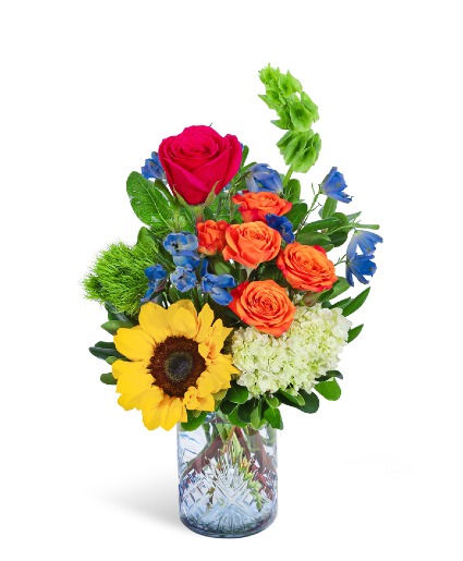 Love In Full Color Flower Arrangement