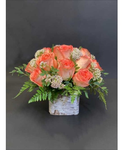 Just Peachy Rose Arrangment