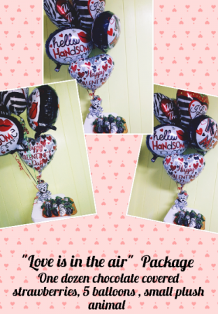 Love is in the air Package  Balloon package 