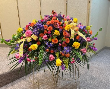 Love Live On Casket Piece Casket Spray in Wilburton, OK | Wanda's Flowers and Gifts
