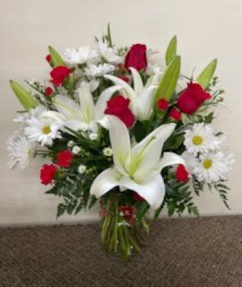 Love Me Tender   FHF-L74 Fresh Vase Arrangement (local delivery only)