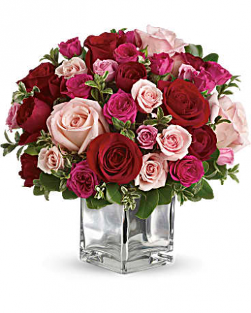 Love Medley Bouquet with Red Roses 