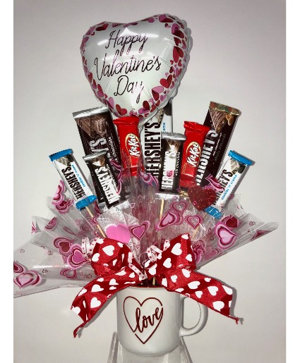 Love Mug Chocolate Bouquet