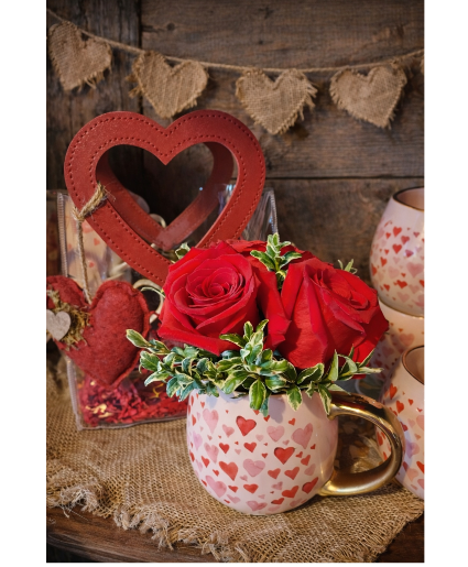 Love Mug with Heart Tote Bag 