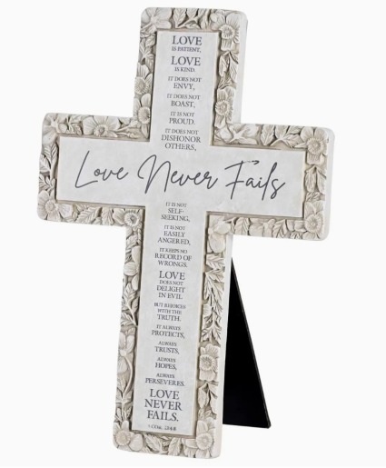 Love Never Fails Cross 