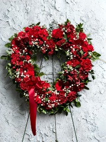 Love Never Fails Open Heart Wreath
