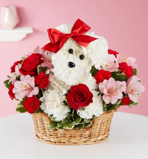 Love Pup Flower Arrangement