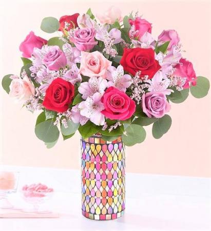 That Song in My Heart is YOU! Keepsake Mosaic Vase (Gorgeous!)