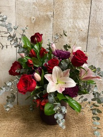 Love Story Arrangement in a vase 