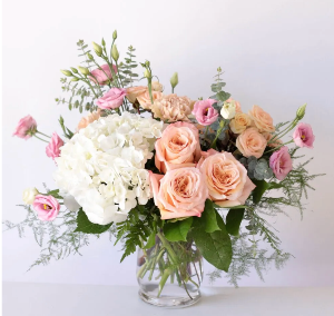 Blush & White Flower Arrangement Fresh Arrangement