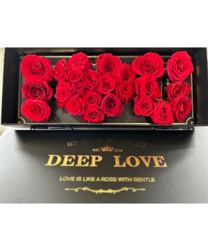 I Love U Rose Box 2 dozen roses 