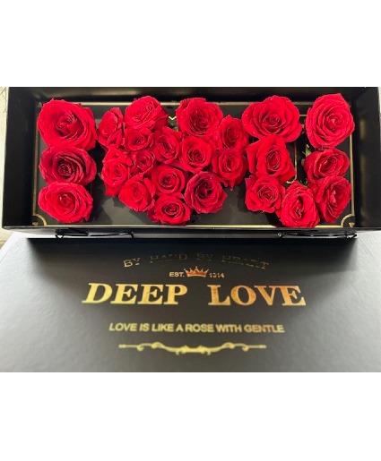 I Love U Rose Box 2 dozen roses 