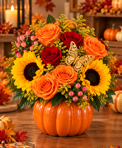 Love You a Pumpkin Bunch Call Us for Faster Service & Daily Specials: (915) 303-8500 Text Us to Order Anytime: (915) 505-3708 Your trusted source for Flowers & Delivery in El Paso TX 