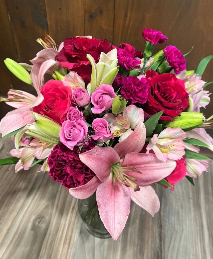 Love you Berry Much Bouquet Vase Arrangement