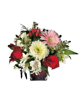 Love you Bouquet Cube Arrangement