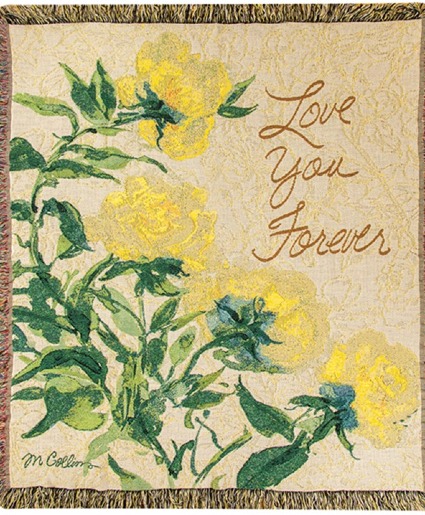 Love You Forever Tapestry Throw