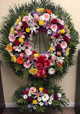 LOVE YOU MORE WREATH STANDING WREATH