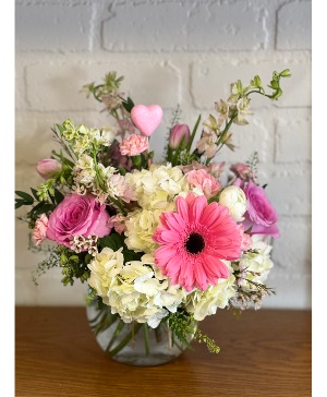 Love You Most  Bubble bowl arrangement