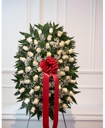 WHITE ROSES Standing Sprays