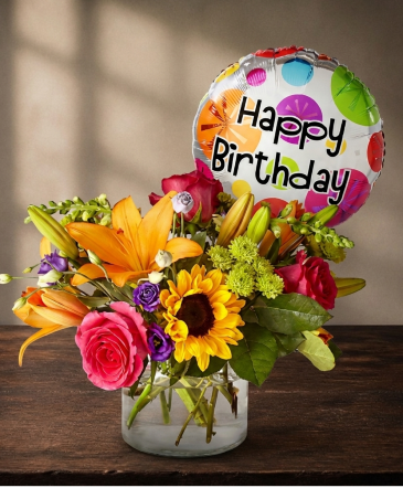 Lovely Birthday Floral Arrangement in Weatherford, OK | The Flower Box Florist