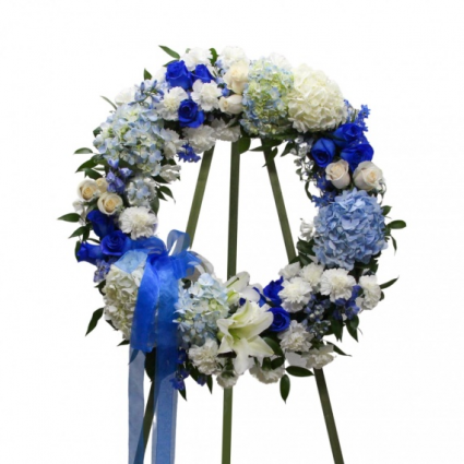 Lovely Blue Wreath Image shown at $250