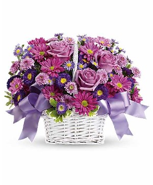 Lavender Fields Basket arrangement 
