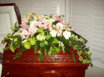lovely lady  casket blanket