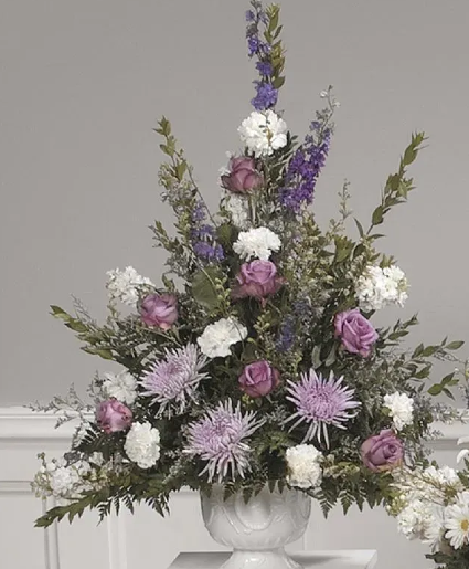 Lovely Lavender Pedestal Arrangement 
