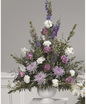 Lovely Lavender Pedestal Arrangement 