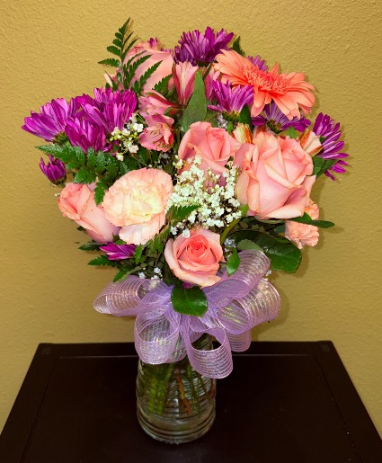 Lovely Lavender ROSES, DAISIES, LILIES, CARNATIONS