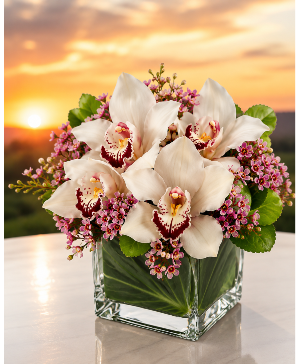 For The Love Of Orchid's Vase Arrangement