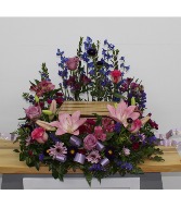 Lovely Pastels Cremation Arrangement