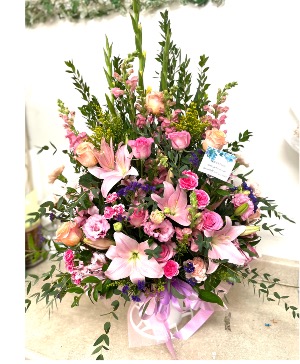 Lovely Pink Basket Any Occasion 