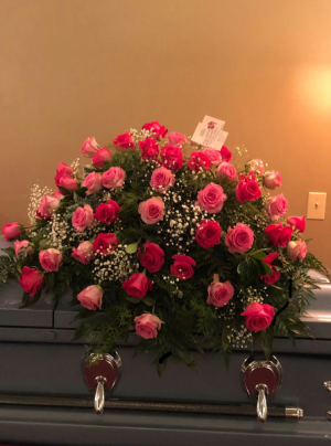 Lovely Pinks Casket Spray