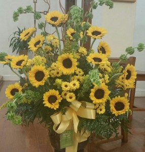 Lovely Sunflowers  Designer Container Arrangement