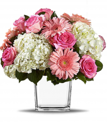 Love's Bloom Cube Arrangement