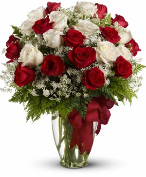 love's Divine  vase arrangement
