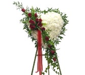 Loves Honor Heart Standing Spray 