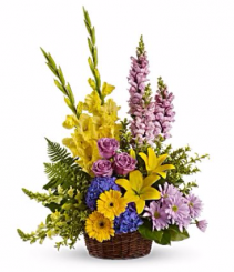 Love's Tapestry Basket Arrangement