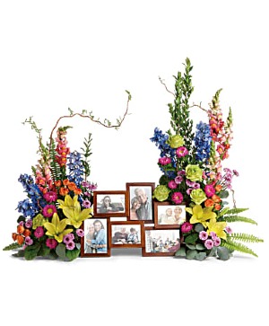 Loving Farewell Photo Tribute Bouquet sympathy arrangements