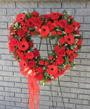 Loving Heart Wreath Sympathy Wreath