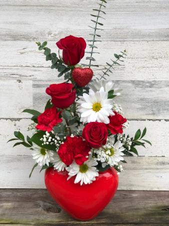 Loving Heart Vase