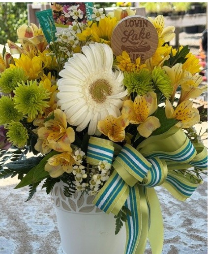 Loving Lake Life Keepsake Flower Pot with Bottle Opener
