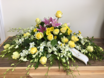 S-CS19 Cherished memories Casket arrangement