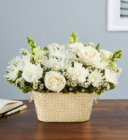 Loving Remembrance All White Funeral