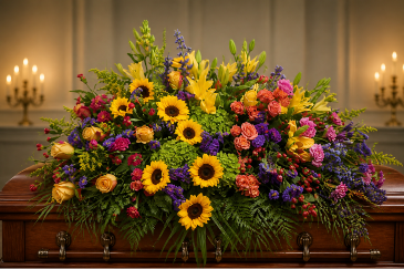 Loving Splender Family Casket Spray in Mount Pleasant, TX | DESIGNS BY LISA