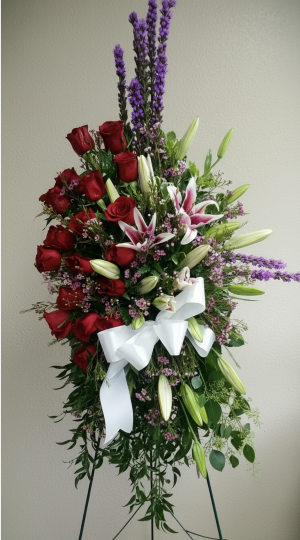 Loving Tribute Standing spray Sympathy Spray