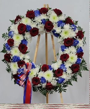 Loving Tribute Wreath Funeral Flowers