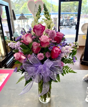 Lovingly Lavender Vase Arrangement 