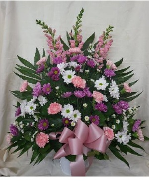 Lovingly Pastel Sympathy Arrangement FHF-S54423 Fresh Flower Sympathy 